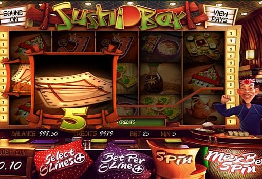 Призовая комбинация на линии в игровом автомате Sushi Bar