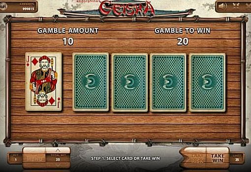 Риск-игра в онлайн слоте Geisha